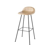 3D Barstool 75 Oak - Plastic Glides Gubi - 5715015972116