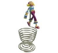 3D Bart Simpsons or Groovy Chick Chrome Finish Wire Egg Cups (6, Groovy Chick)