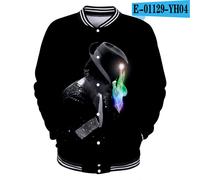 3d Baseball Jacket Coat Michael Jackson Dance Print Men Women Hoodie Sweatshirts Long Sleeve 3D Hoodies Jackets Tops 4XL