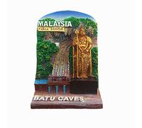 3D Batu Caves Kuala Lumpur Malaysia Fridge Magnet Travel Souvenir Gift Home Kitchen Refrigerator Decoration Magnetic Sticker Magnet Collection