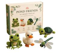 3D Bead Animals Art Kit, 2026 Easy Handmade Beading Embroidery Kit, Cute 3D Animal Beads Craft Set with Instruction, for Adults Teens Beginners