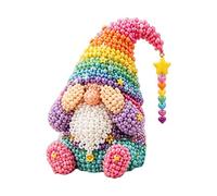 3D Bead Kit, with Miniature Gnome Handmade Home Décor, 30x20cm, All-Inclusive Bead Craft Art Kit, DIY Creative Sculpture, Colorful Craft Supplies, for Kids Beginners Classrooms Playrooms
