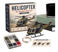 3D Bead Puzzle Kit - 3D Handmade Boat and Helicopter Small Funny Crafts | Adults Hunting Planes Tank Beading Kits | For Birthday, Bathroom, Earrings, Indoor Party
