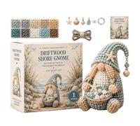 3D Bead Set, Instructions for Making Cute Gnomes, Complete 3D Bead Set for DIY Crafts, Gift for Home Decoration, Girls, Teenagers, Adults, Christmas, Birthday