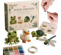 3D Beaded Animal Craft Set, Family Interaction Adorable Toy, 3D Animal Beading Embroidery Art Craft, Beaded Ornament Kit for Home Party Classroom School Beginners Kids Teens Enthusiasts