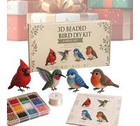 3D Beaded Animal DIY Kit, 3D Beadwork Craft Set with Instructions, DIY Animals Beadwork Craft Kits, for Teens Beginners Beginner Kit Home Office School Dorm Desk Room Shelf Decor Friends