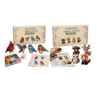 3D Beaded Animal DIY Kit - Handmade Beadwork Set, Guided Craft Project, Creative Animal Design Activity, Colorful Hobby Collection | Decorative Gift for Adults Teens Beginners Friends Home Office