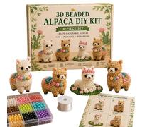3D Beaded Animal Figures - Adorable Handmade Colorful Small Toy Set - Pearl Animal Arts Crafts, Crafts,for Beginner Children Youth Adults Family Indoor Use Office Classroom Bedroom Living Room