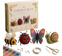 3D Beaded Animal Kit, Creative 4 Pack Easy DIY Beading Kits, Cute Birds & Animals Beading Kits for Adults, Handmade 3D Bead Animal Making Kit for Beginners, Craft Enthusiasts (Bugs)
