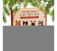 3D Beaded Animal Kit DIY Christmas Funny Cat Interactive Mini Figurines