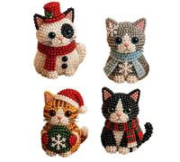 3D Beaded Animal Kit DIY Christmas Funny Cat Interactive Mini Figurines