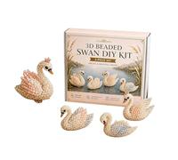 3D Beaded Animal Kit,DIY Creative Adults Crafts Includes Beads Tools Instructions,Funny Cute Farm Animal Beads Activities for Beginners