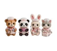 3D Beaded Animal Kit,DIY Creative Adults Crafts Includes Beads Tools Instructions,Funny Cute Farm Animal Beads Activities for Beginners