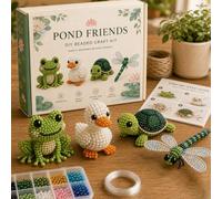 3D Beaded Bird Kit, DIY Animals Beading Set with 4 Cute Designs, Fun Handmade Embroidery Bead Set, Creative Animals Jewelry Art Craft Kits, for Adults Beginners, Includes Instructions