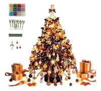 3D Beaded Christmas Tree Set, Crystal Bead Christmas Tree Making Set,