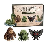 3D Beaded DIY Kit - Animal Themed Beadwork Set | Beginner Beading Craft Kit for Adults Enthusiasts Birthday Parties Rainy Days Stay at Family Bonding Car Rides Holiday Home Summer Camps