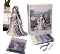 3D Beaded Goddess DIY Kit - Beading Art Craft Kit, Handmade Mythological Miniature Set | Artistic Beaded Goddess Sculpture | DIY Mythology Home Decor Craft | Women Holiday Handmade Ornament Set