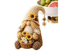 3D Beaded Kit | Handmade Gnome Figurines | All-Inclusive Bead Craft Art Kit | for Beginners Kids Girls Boys Home Classroom School Travel Daycare Playroom