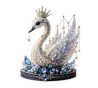 3D Beaded Swan Art Kits | Animal DIY Beading Craft Activity | All-Inclusive Beadwork Set with Guide | for Beginners Adults Hobbyists Family Holiday Home Desk Bookshelf Mantel Decor