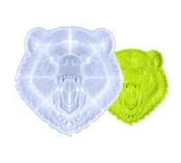 3D Bear Head Molding Mold - Silicone Mold, Silicone Bear Head Mould, Semi 3D Mould, Animal Epoxy Resin Silicone Mold for Sugar Fondant Craft, a