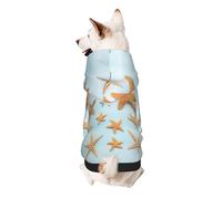 3d Beautiful Maritime Summer Print Dog Hoodie For Small Dogs, Warm, Soft, And Breathable Sweatshirt, Easy To Wear Jumper, Pet Winter Weather Coat Pullover