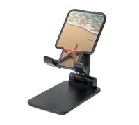 3D Beautiful Starfish on Beach Sand Cell Phone Stand, Adjustable Angle Height Mobile Phone Holder for Desk,Folding Desktop Phone Stand, Portable Tablet Stand Compatible with 4.4"-6.3" Smartphone