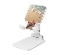 3D Beautiful Starfish on Beach Sand Cell Phone Stand, Adjustable Angle Height Mobile Phone Holder for Desk,Folding Desktop Phone Stand, Portable Tablet Stand Compatible with 4.4"-6.3" Smartphone