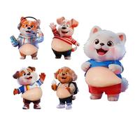 3D Belly Stickers | 5 Pieces Funny 3D Soft Stickers for Children - Squeeze Stress Relief Toy | for Notebooks, Pencil Cases School Party Birthday Decoration