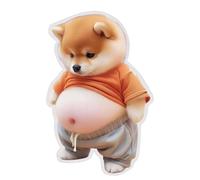 3D Belly Stickers, Dog Squeeze Belly Decals, PVC, Decorative Stickers, Smartphone Decoration, Super Soft Silicon, for Kids Teens Adults Scrapbooks Phone Cases Journals Diaries