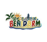 3D Benidorm Spain Refrigerator Fridge Magnet Tourist Souvenirs Handmade Resin Craft Magnetic Stickers Home Kitchen Decoration Travel Gift