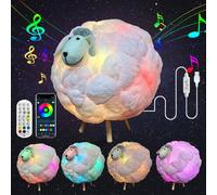 3D Big Sheep Lightning Light Kit Music Sync Warm White Multicolor Lightning Changing Strip Lights Remote APP NO DIY Coolest Decorations for Adults and Kids Indoor Home Bedroom (Big)