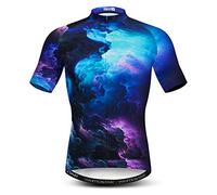 3D Bike Jersey Mens Cycling Jerseys MTB Jersey Zip Mountain Road Clothing Bicycle top Shirts Summer Pro Team Racing Cycle Jersey for Men Breathable Quick Dry Blue Size XL