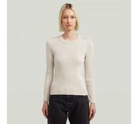 G-star 3d Biker Sweater Beige 2XS Woman