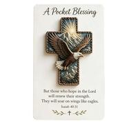 3D Bird Pocket Cross,with Card Christian Keepsake,Pocket Cross Blessing with Verse Card | for Adults Teens Friends Family Prayer Meditation Bible Study