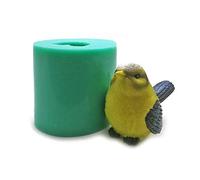 3D Bird Soap Mold Small Bird DIY Silicone Mould - Bird-Shaped Food-Grade Silicone Mould DIY Candle and Soap Mould for Chocolate Candy Cake Fondant Resin Clay Plaster Crayon Melt Decoration