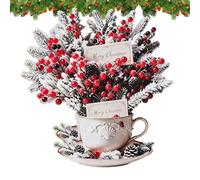 3D Birthday Card 3D Flower Pop out Bouquet Teacup Paper Postcard | Birthday Wedding Greeting Cards for Men Women Wife Friends Home Office Travel Christmas Party B