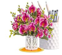 3D Birthday Card - Paper Flower Pop-Up, Heartfelt Message Cards for Gifting, Romantic Folded Design, Greeting Card Accessory with Artistic Detail, Keepsake Cards for Teachers, Family, and Partners