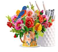 3D Birthday Card - Paper Flower Pop-Up, Heartfelt Message Cards for Gifting, Romantic Folded Design, Greeting Card Accessory with Artistic Detail, Keepsake Cards for Teachers, Family, and Partners