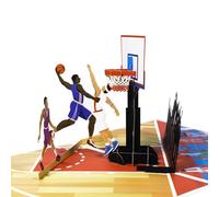 3D Birthday Card,Pop Up Basketball Card,Friendship Card,Gift Card,Surprise Card,Encouragement Card