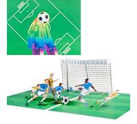 3D Birthday Card, Pop Up Football Greeting Card, Graduation Greeting Card, Invitation Card, with Message Card