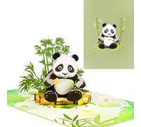 3D Birthday Card,Pop Up Panda Greeting Card,Friendship Card,Gift Card,Surprise Card,Encouragement Card