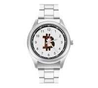 3D Bitcoin Logo Quartz Watch Alloy Watch Dress Decorative for Business Men Women with Design Pattern Print