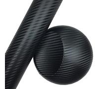 3D Black Carbon Fibre Car Vinyl Wrap Sheet sticker film Car vinyl Wrapping 5Mx 1.52M (BLACK)