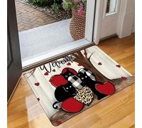3D Black Cat Floor Mat - Elegant Printed Doormat, Non-slip and Quick Drying, Suitable for Kitchen/Balcony, Holiday Decoration-60x90cm
