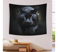 3D Black Panther Print Wall Blanket Home Decoration Bedding Poster Wall Art Tapestry Tapestries Wall Hanging Soft Polyester for Bedroom,Decorations Beach Blanket College Dorm 180cmx230cm