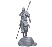 3D Black Standing Monkey King Miniature Figurines, Sun Wukong Statue Sculpture Crafts Desktop Ornament Home Sand Table Car Decor Accessories Study Paperweight