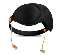 3D Blackout Sleep Mask with 2 Pairs of Ear Plugs in Anti-Loss Design, 38dB Noise Cancelling & All Light Blocking, Zero Pressure Eye Mask for Side Sleepers, Travel & Home Use (Style-B)