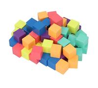 3D Blocks Math Counters, Colorful Stacking Blocks Educational Toys, Plastic Geometric Shapes Building with 60pcs Large Set, Ideal for Classroom Learning Kids Play