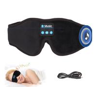 3D Bluetooth Sleep Mask, Blue Tooth 5.0 Wireless 3D Eye Mask, Blockout Sleep Headphones, Wireless Sleep Eye Mask, Washable Sleeping Headphones with Speaker and Mic for Insomnia and Travel