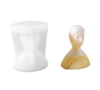 3D Body Silicone Mold, Resin Human Face Candle Silicone for Scented Candles, Soap Making, Casting, Home, December, Epoxy Casting